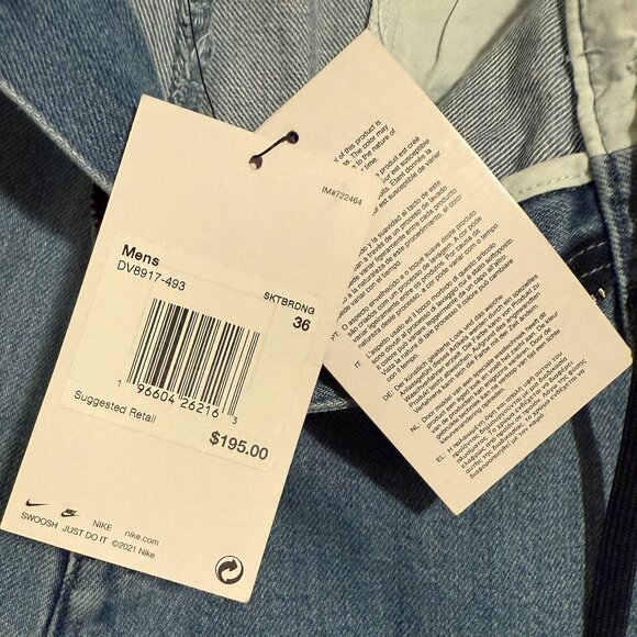NWT Nike SB Cordura El Jeano Elastic Jeans Size 36 - Picture 8 of 9